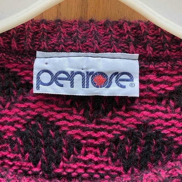Vintage pink and black Penrose sweater - Picture 7 of 9